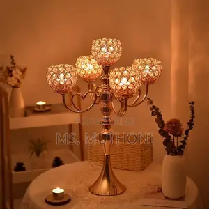 5piece Candle Metal Candlestick 25 Inch Tall