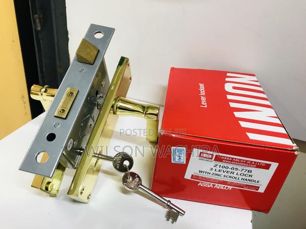 3 Lever Original Union Door Lock - main view