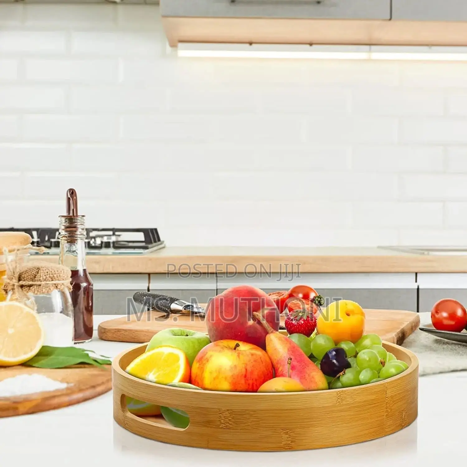 Multifunctional Big Sized 4 in 1 Bamboo Trays