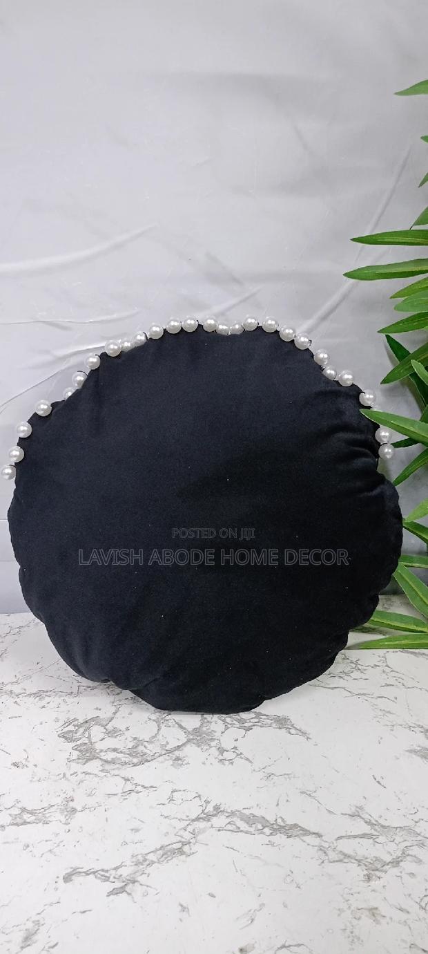 Circular(Black) Tassled Cover Beaded