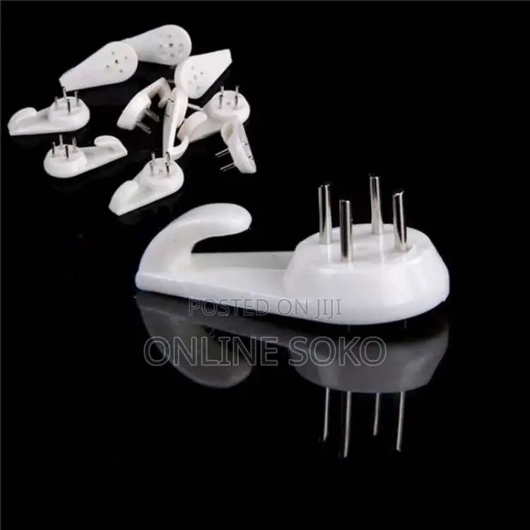 Heavy Duty Plastic Concrete Wall Hooks Hanger – Pack Of 10
