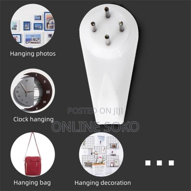 Heavy Duty Plastic Concrete Wall Hooks Hanger – Pack Of 10 - thumbnail 4