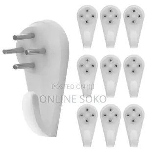 Heavy Duty Plastic Concrete Wall Hooks Hanger – Pack Of 10