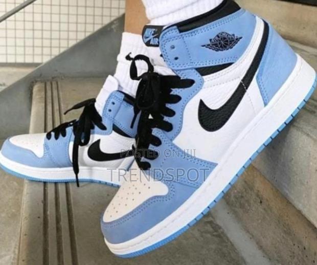 Nike Air Jordan One High Cut Sneakers Blue/White - thumbnail 2