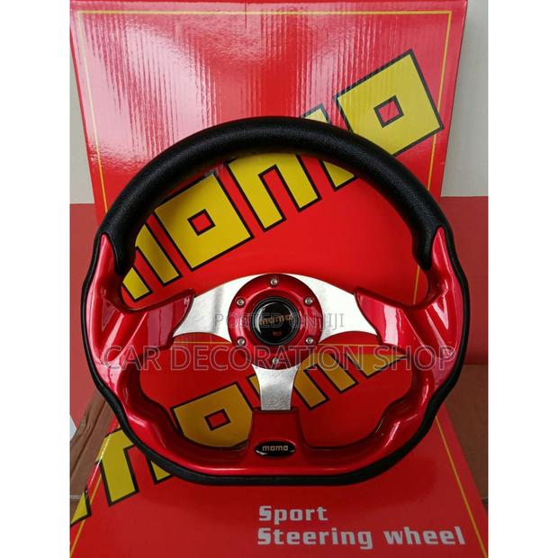 Momo Red Steering Wheel Cover - main view
