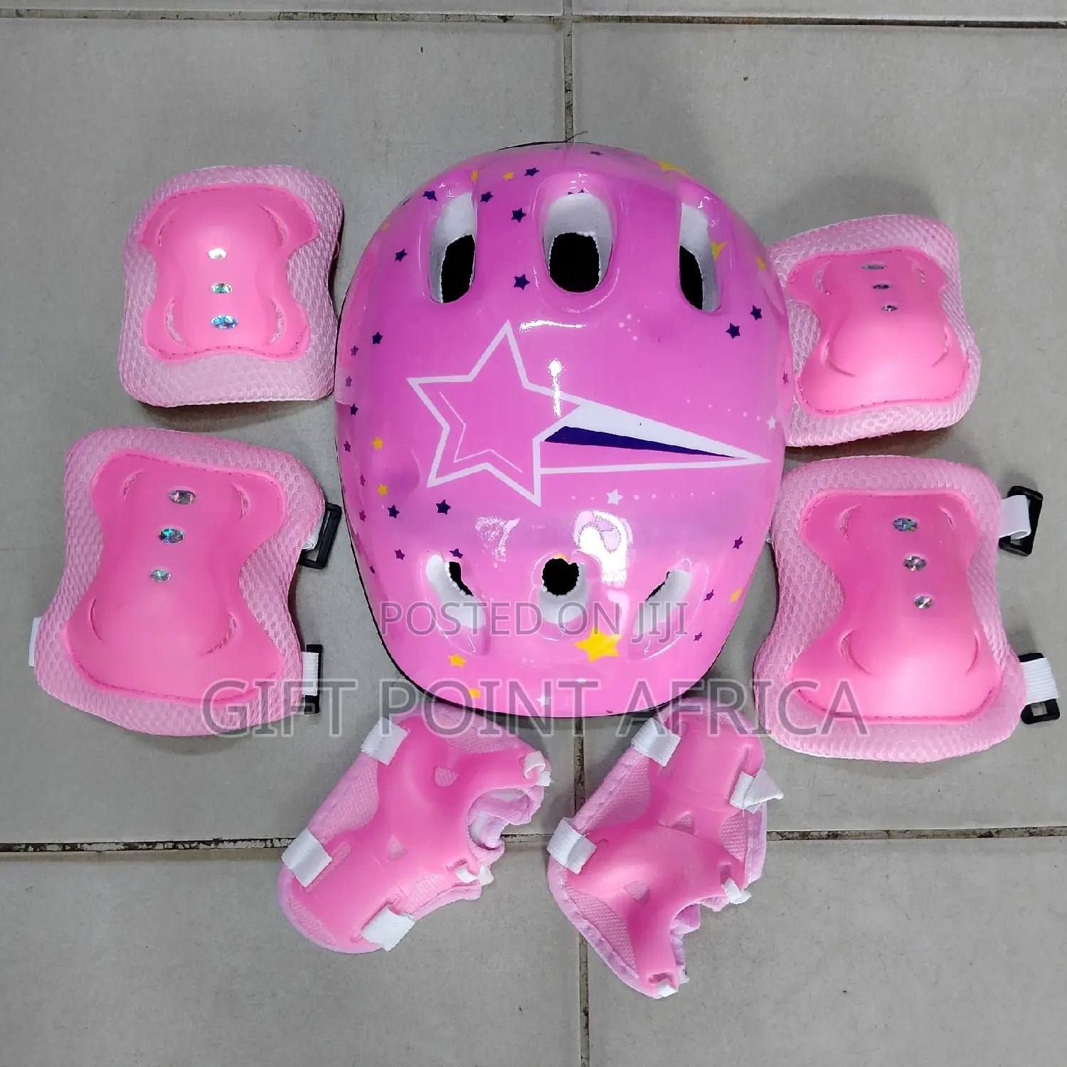 Pink 7 in 1 Kids Protective Gears