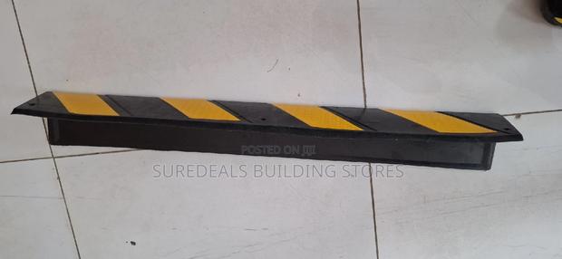 Yellow + Black L Shape Rubber Corner Guard,For Pillar Wall - thumbnail 3