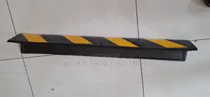 Yellow + Black L Shape Rubber Corner Guard,For Pillar Wall