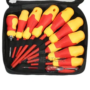 10pcs 1000v Insulated Screwdriver Set With Magnetic Slotted
