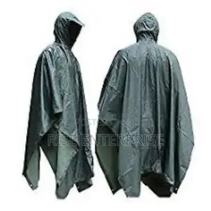 Jungle Green Quality Rain Poncho