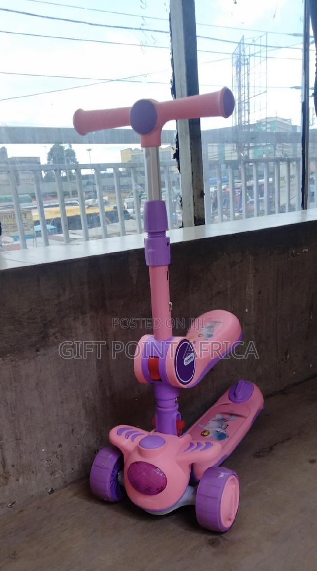 Pink 2 in 1 Kids Scooters - main view