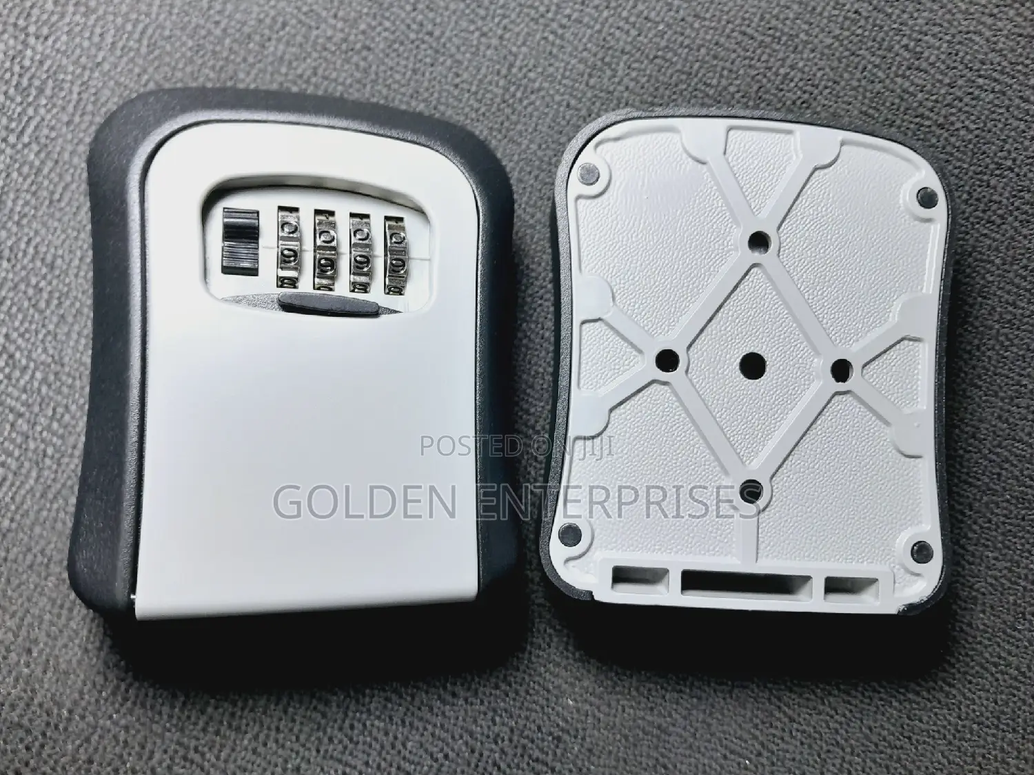 Grey Full Metallic Combination Keylock Box