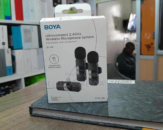 BOYA BY-V2 2-Person Wireless Microphone for Ios Devices