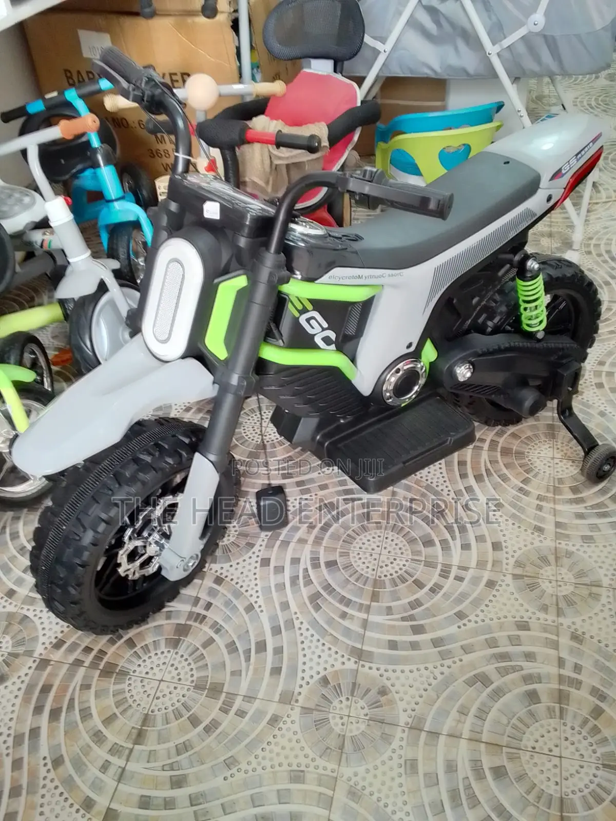 New, Electric Kids Motorbike With Front Light!