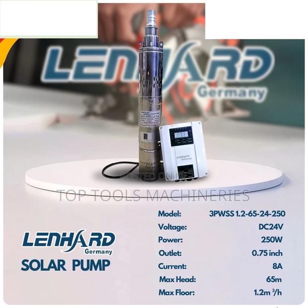 Lenhard Solar Submersible Pump 250w, Head 65 MTRS