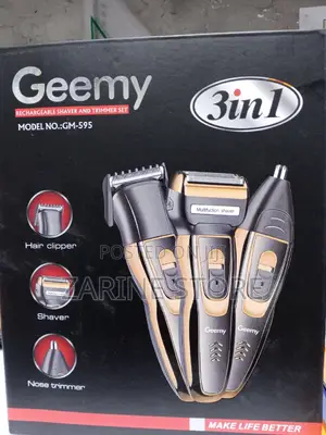 Geemy Rechargeable Shaver and Trimmer Set