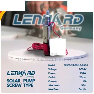 Lenhard Solar Submersible Pump 250w, Head 50 MTRS