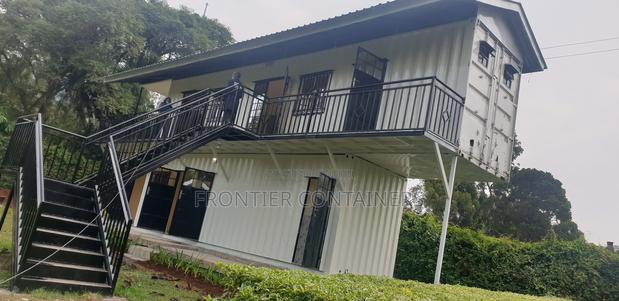 Container Offices Mounted Together With Decker - main view