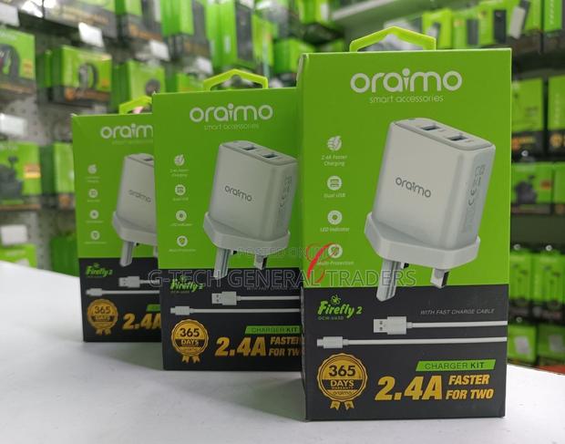 Oraimo Firefly 2 Port Fast Charger 2.4A - main view