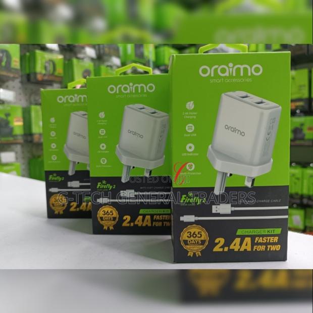 Oraimo Firefly 2 Port Fast Charger 2.4A - thumbnail 2