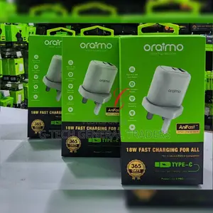 Oraimo Powercube 3 Pro 18w Type C Fast Charger and USB