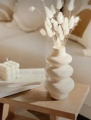 Spiral Ceramic Vase for House and Office Decor