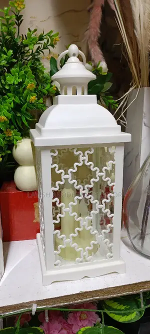 Decorative White Lantern Lamp - Ideal Housewarming Gift Idea