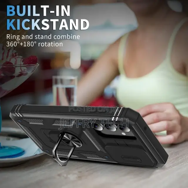 Grip and Camera Lens Protector for Samsung Galaxy S23 Ultra