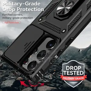 Military Grade Hybrid Case With Ring Samsung Galaxy S23 Ultr