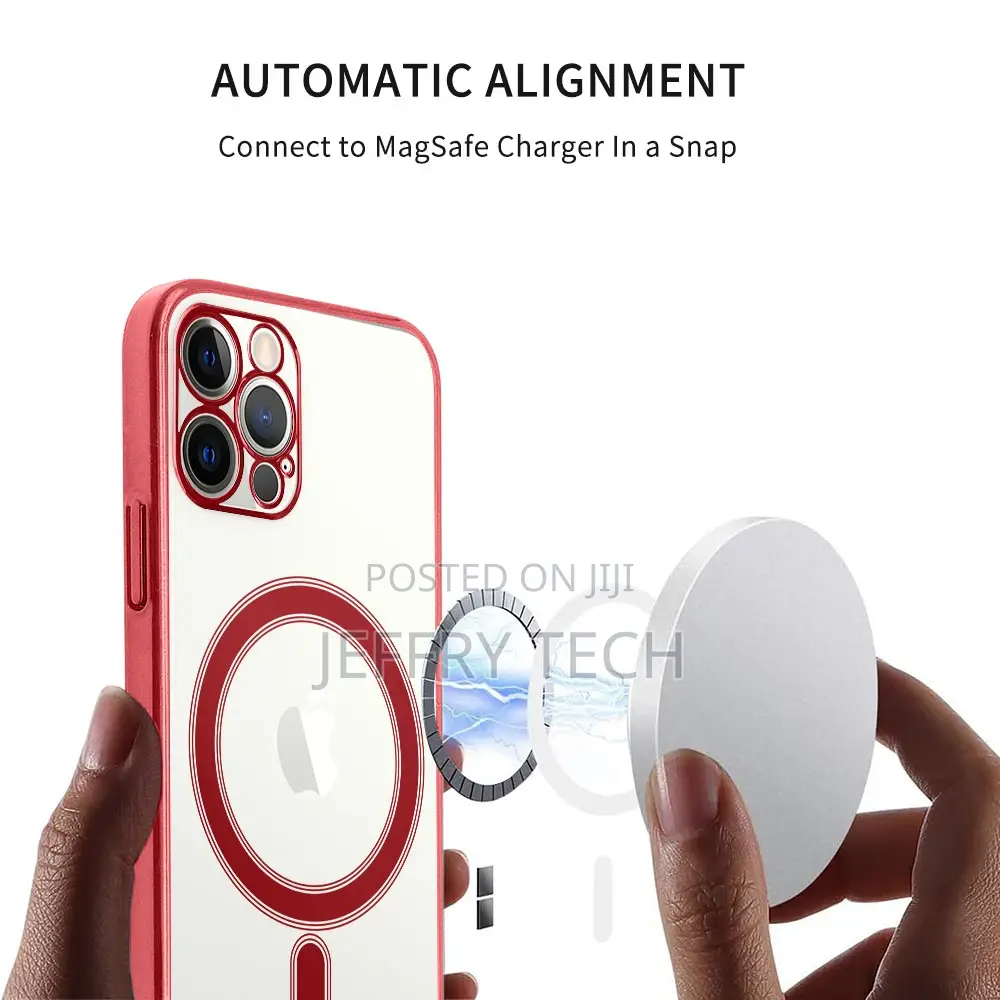 Magsafe Electroplated Transparent TPU Case for iPhone 14 - R