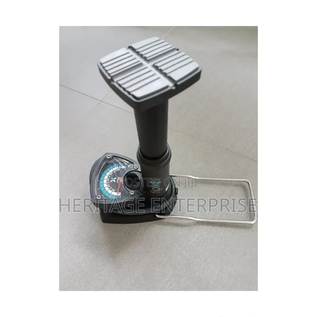 High Pressure Portable Foot Pump - Black