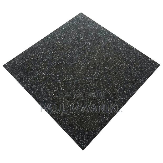 Rubber Gym Floor Tiles, 1x1 Meter, Interlocking or Straight