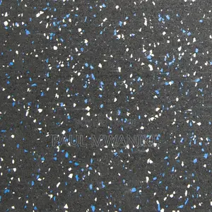 Rubber Gym Floor Tiles, 1x1 Meter, Interlocking or Straight