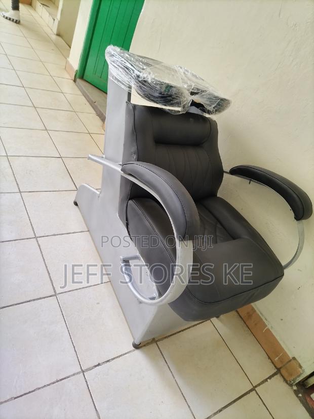 Covered Black Silver Comfortable Salon Sink - main view