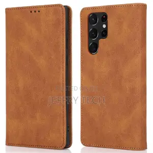 Folio Wallet Case for Samsung Galaxy S24 Ultra - Brown