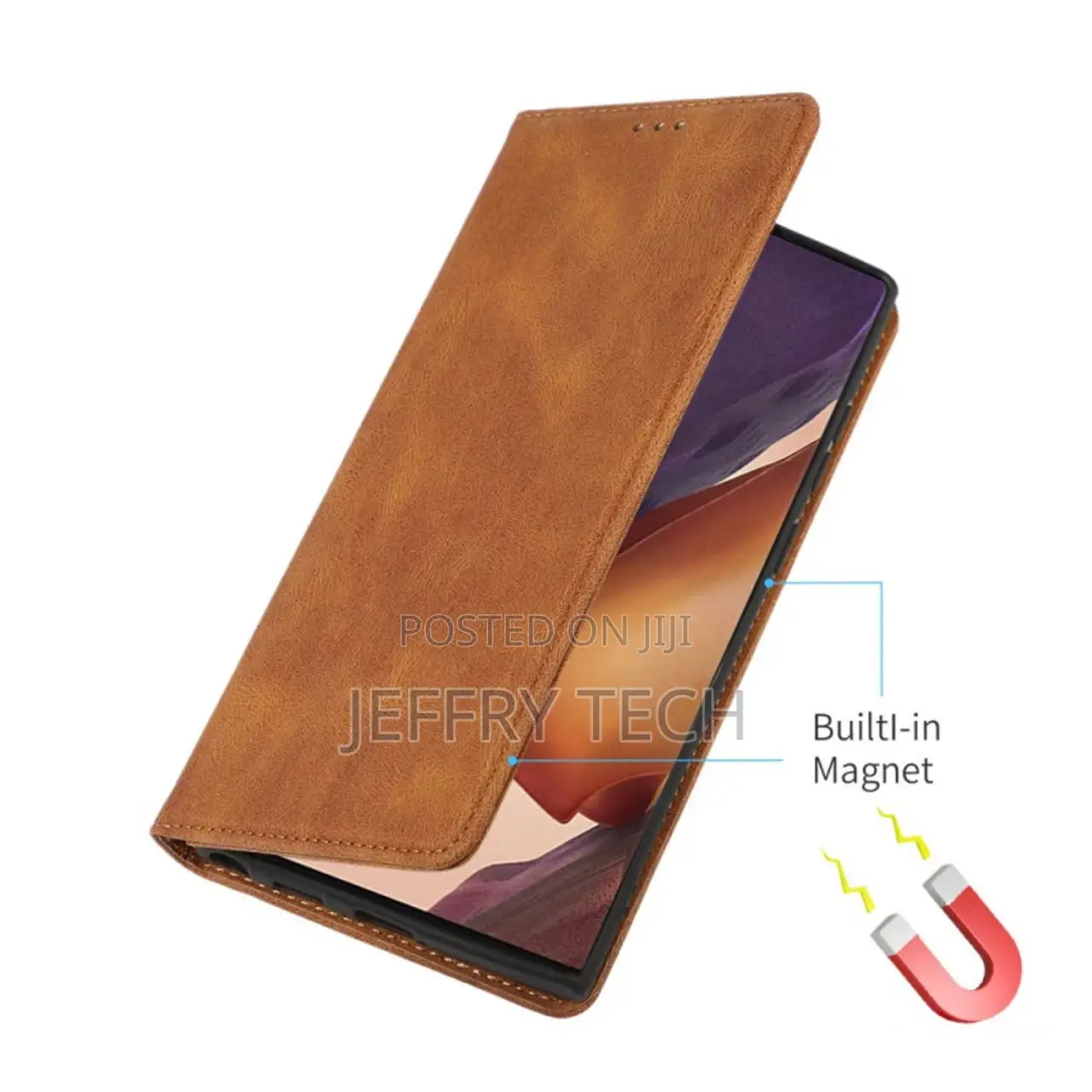 Folio Wallet Case for Samsung Galaxy S24 Ultra - Brown