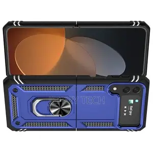 Ring Grip Hybrid Case for Samsung Galaxy Z Flip 4 - Navy Blu