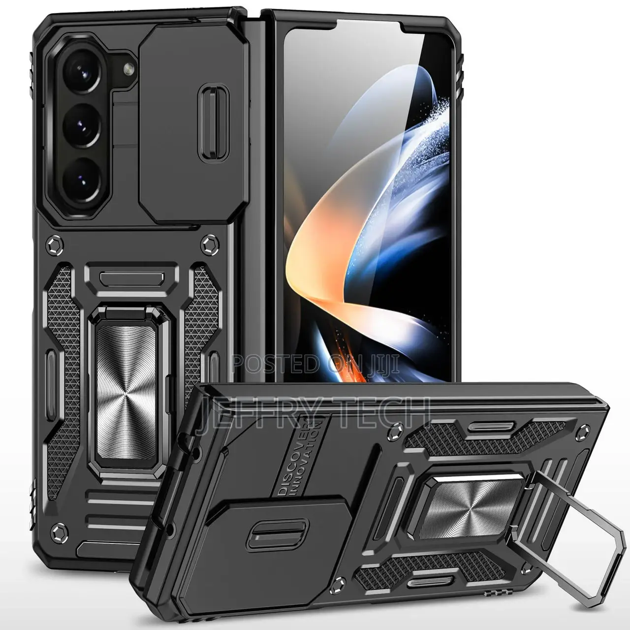 Ring Holder Case Camera Lens for Samsung Galaxy Z Fold 5