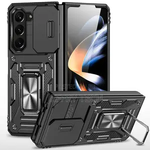 Ring Holder Case Camera Lens for Samsung Galaxy Z Fold 5