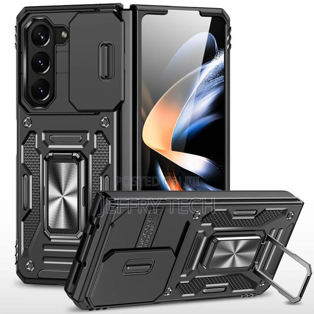 Ring Holder Case Camera Lens for Samsung Galaxy Z Fold 5