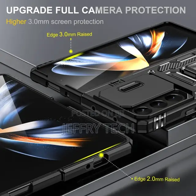 Ring Holder Case Camera Lens for Samsung Galaxy Z Fold 5