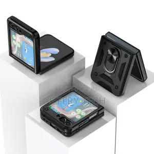 Ring Holder Case for Samsung Galaxy Z Flip 5 - Black