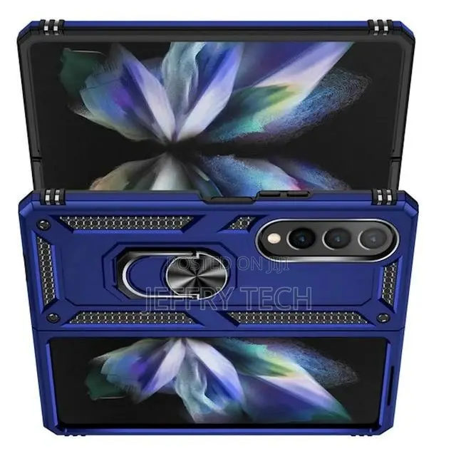Ring Grip Case for Samsung Galaxy Z Fold 4 - Navy Blue