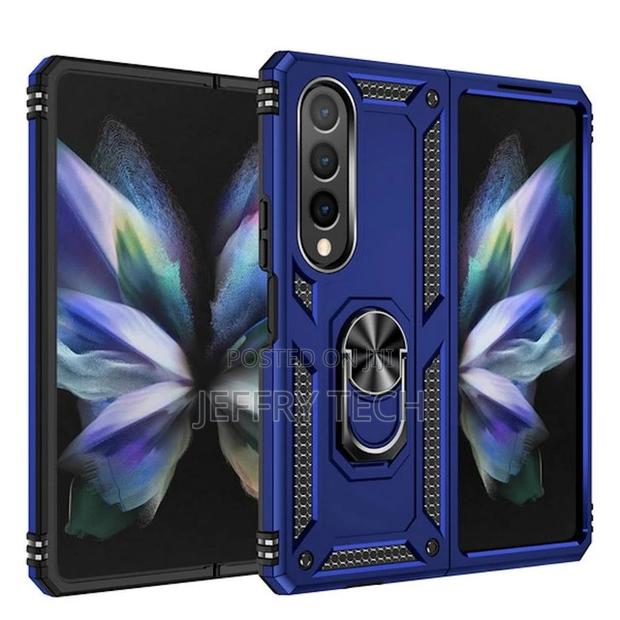 Ring Grip Case for Samsung Galaxy Z Fold 4 - Navy Blue - main view