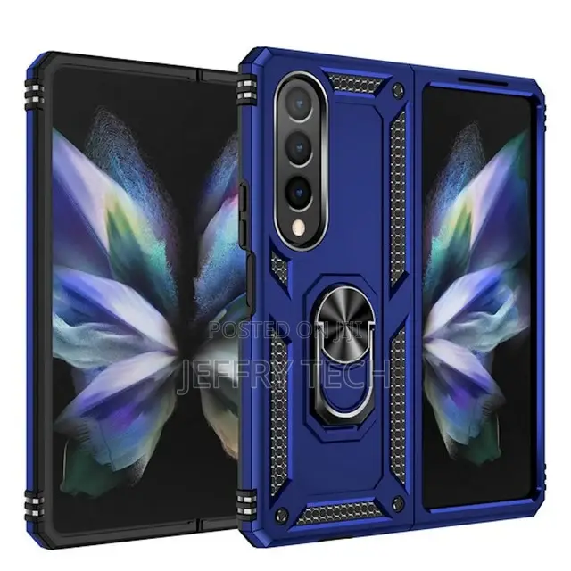 Ring Grip Case for Samsung Galaxy Z Fold 4 - Navy Blue