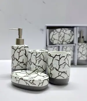 Marble Profile Ceramic 4in1 Bathroom Set