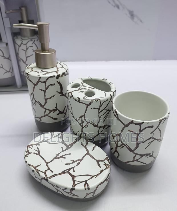 Marble Profile Ceramic 4in1 Bathroom Set - thumbnail 2