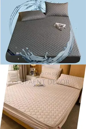 Beige and Grey Waterproof Mattress Protectors