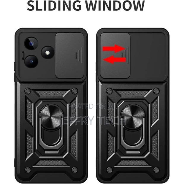 Realme C53 Case,Sliding Camera Lens Cover 360° Rotating Ring - thumbnail 2
