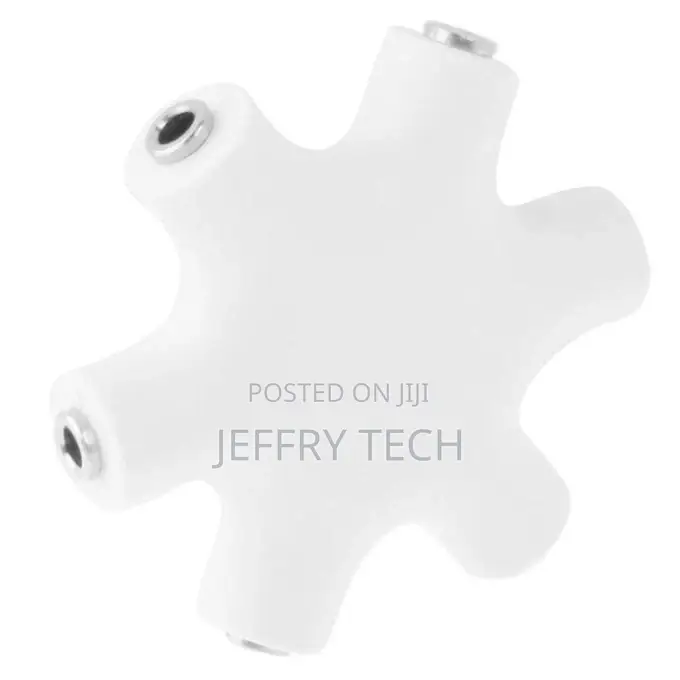 6 Ports 3.5mm Stereo Female Adapter With 3.5mm Audio Cable